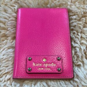 Kate Spade Fuchsia Leather Travel Accessory